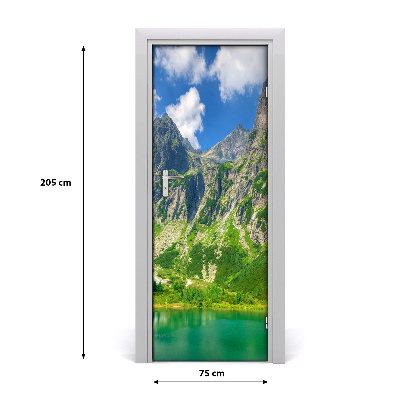 Door wallpaper Lake in the mountains