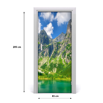 Door wallpaper Lake in the mountains