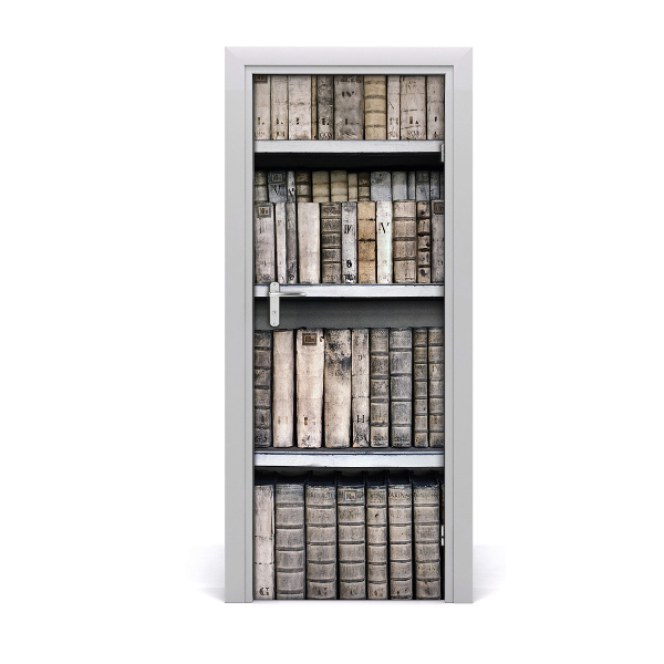 Door wallpaper Bookshelf