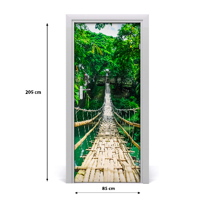 Door wallpaper Suspension bridge