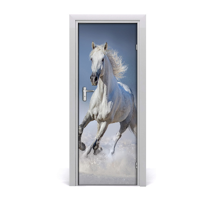 Self-adhesive door sticker Horse in gallop