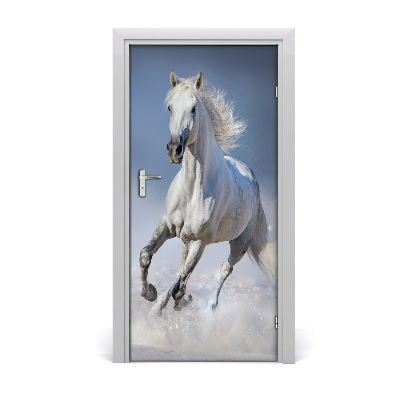 Self-adhesive door sticker Horse in gallop