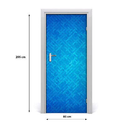 Self-adhesive door sticker Abstract background