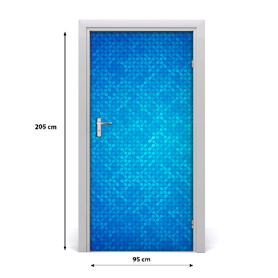 Self-adhesive door sticker Abstract background