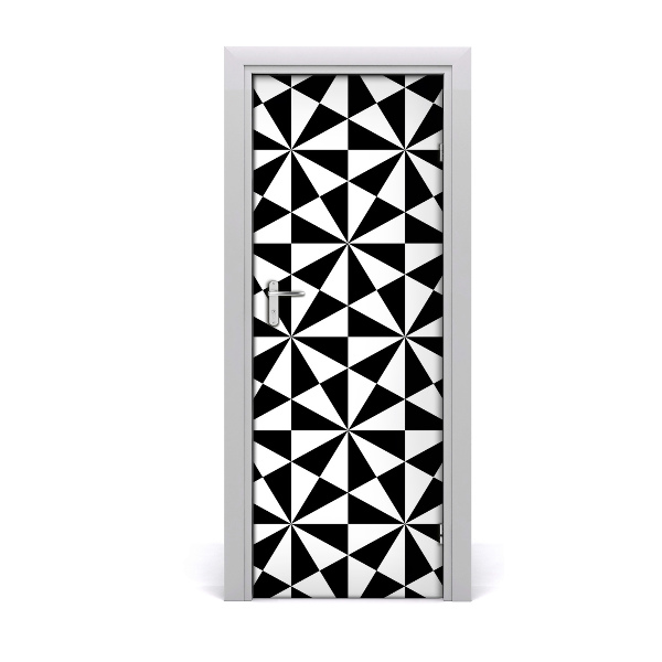 Door wallpaper Geometric background