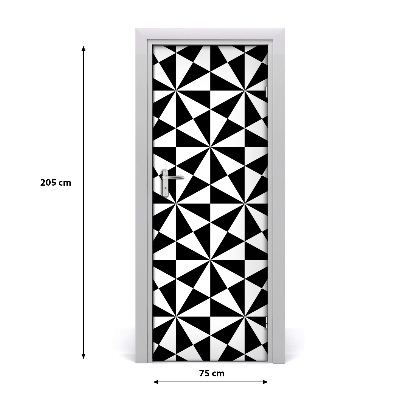 Door wallpaper Geometric background