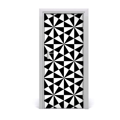 Door wallpaper Geometric background