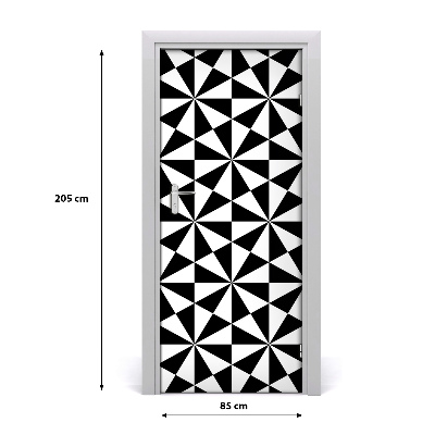 Door wallpaper Geometric background