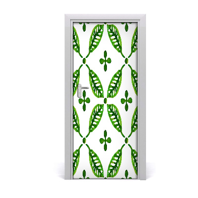 Self-adhesive door veneer Green leaves