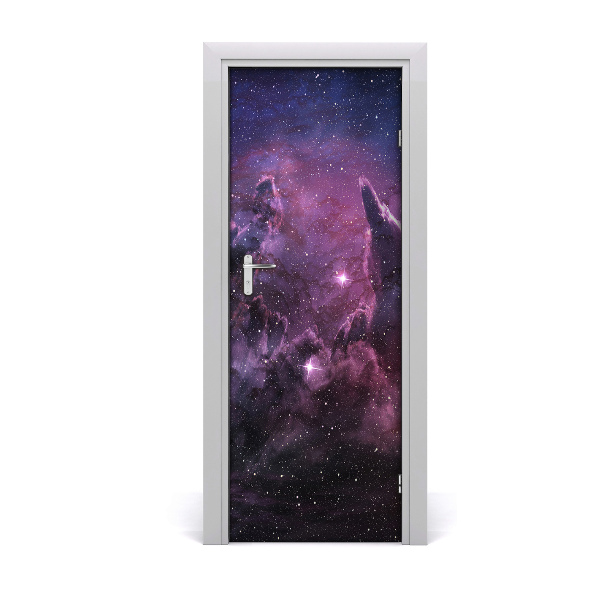 Self-adhesive door wallpaper Nebula