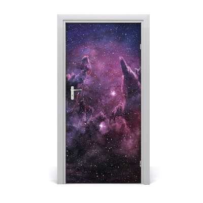 Self-adhesive door wallpaper Nebula