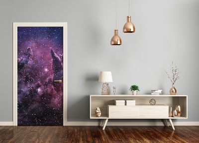 Self-adhesive door wallpaper Nebula