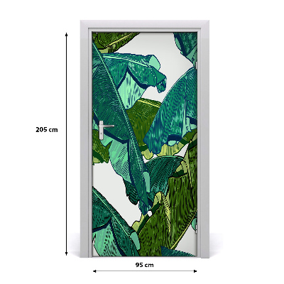 Self-adhesive door veneer Banana leaves