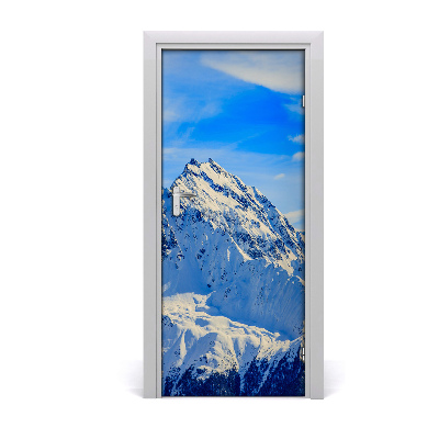 Door wallpaper Landscapes of the mountains in the winter