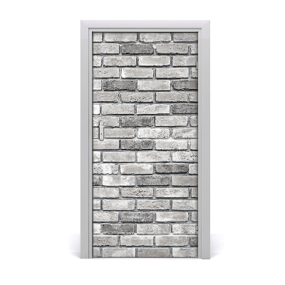 Door wallpaper Brick wall