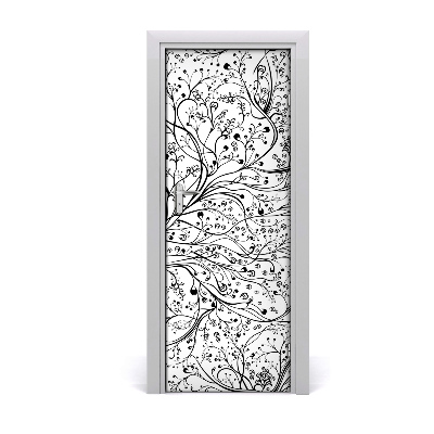 Self-adhesive door wallpaper Twigs