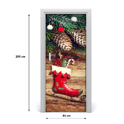 Self-adhesive door sticker Christmas decorations