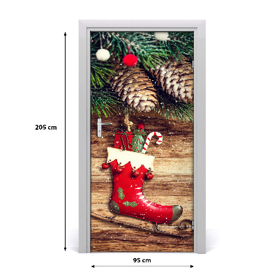 Self-adhesive door sticker Christmas decorations