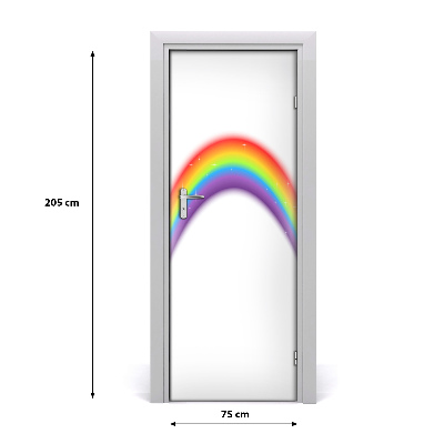 Self-adhesive door sticker Wall rainbow