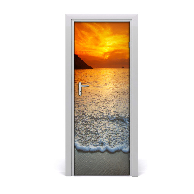 Door wallpaper Sunset