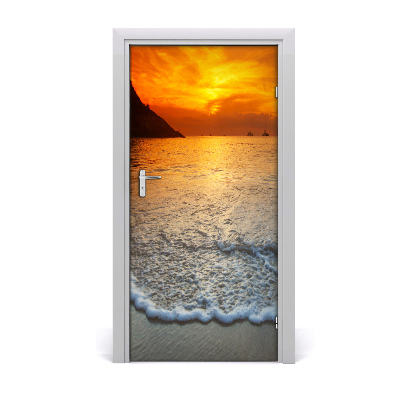 Door wallpaper Sunset