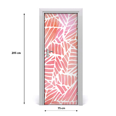 Door wallpaper Abstract pattern