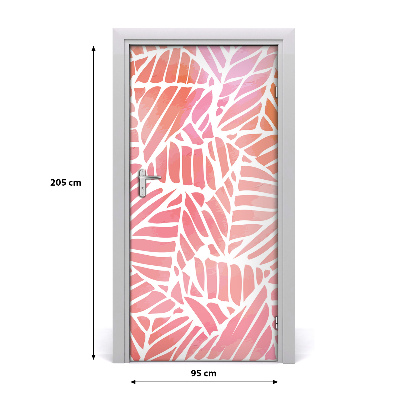 Door wallpaper Abstract pattern