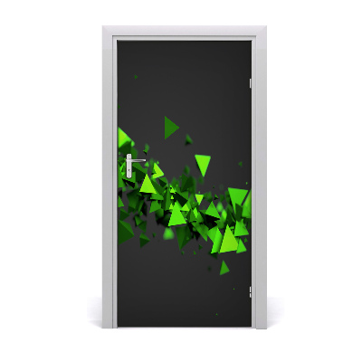 Door wallpaper Geometric wave