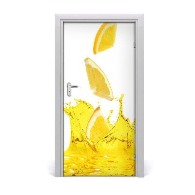 Self-adhesive door sticker Lemon juice
