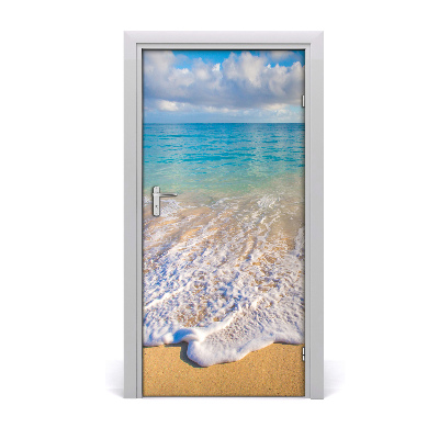 Door wallpaper Tropical beach