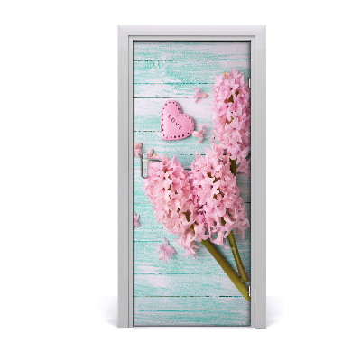 Self-adhesive door sticker Lilac flowers