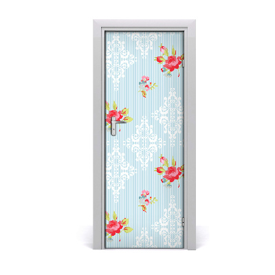 Self-adhesive door wallpaper Roses