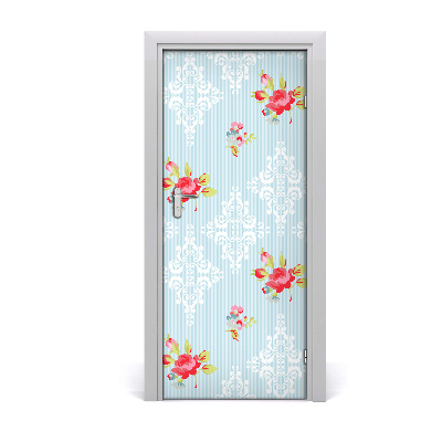 Self-adhesive door wallpaper Roses