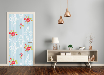 Self-adhesive door wallpaper Roses