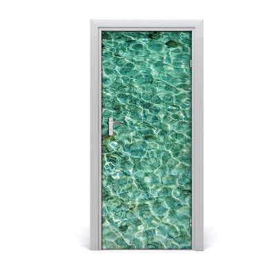 Door wallpaper Transparent water