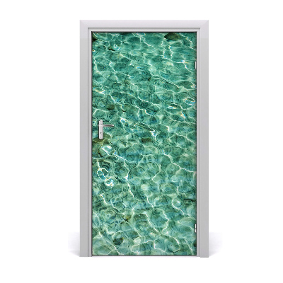 Door wallpaper Transparent water