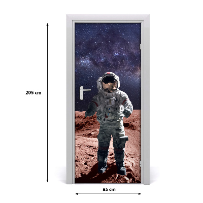 Self-adhesive door wallpaper Astronaut