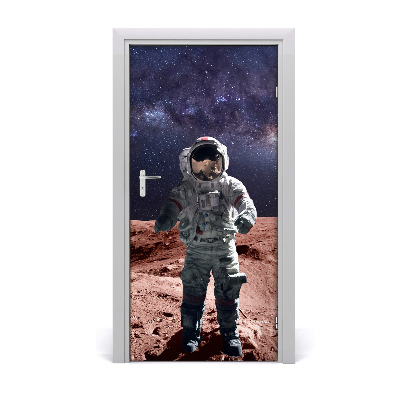 Self-adhesive door wallpaper Astronaut