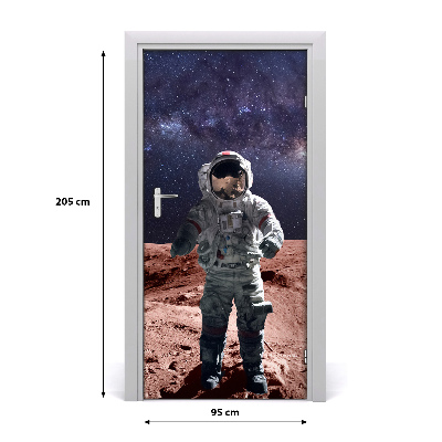 Self-adhesive door wallpaper Astronaut