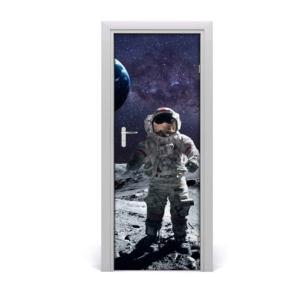 Self-adhesive door wallpaper Astronaut