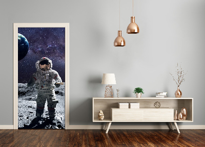 Self-adhesive door wallpaper Astronaut