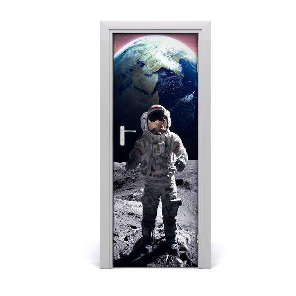 Self-adhesive door wallpaper Astronaut