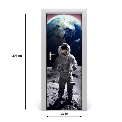 Self-adhesive door wallpaper Astronaut