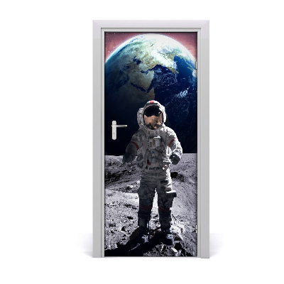 Self-adhesive door wallpaper Astronaut