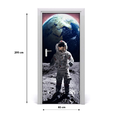 Self-adhesive door wallpaper Astronaut