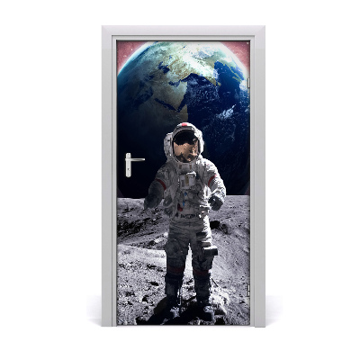 Self-adhesive door wallpaper Astronaut