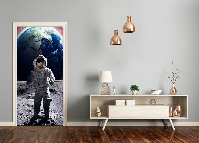 Self-adhesive door wallpaper Astronaut