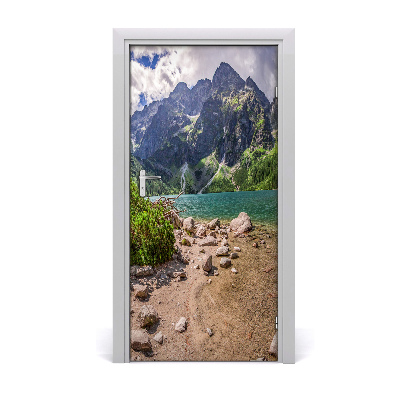 Door wallpaper Lake in the mountains