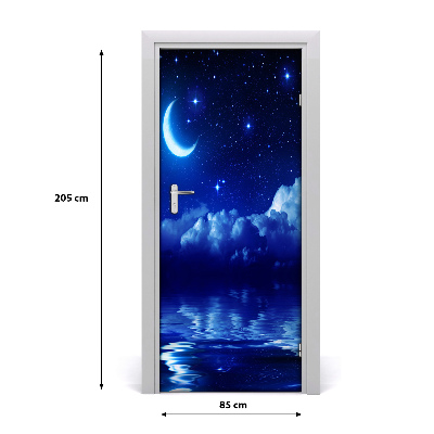 Self-adhesive door wallpaper Sky at night