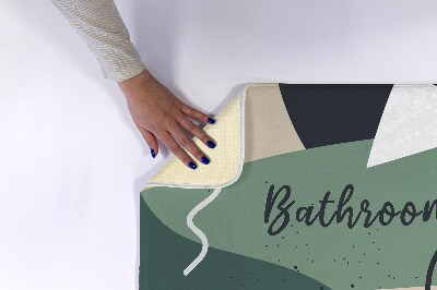 Bath mat Geometric pattern
